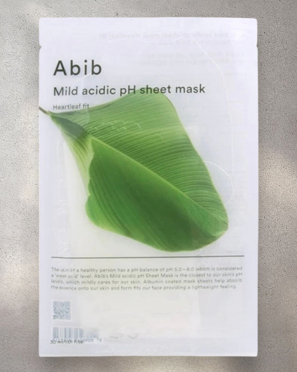 [ Abib ] Mild Acidic pH Sheet Mask Heartleaf Fit 1P