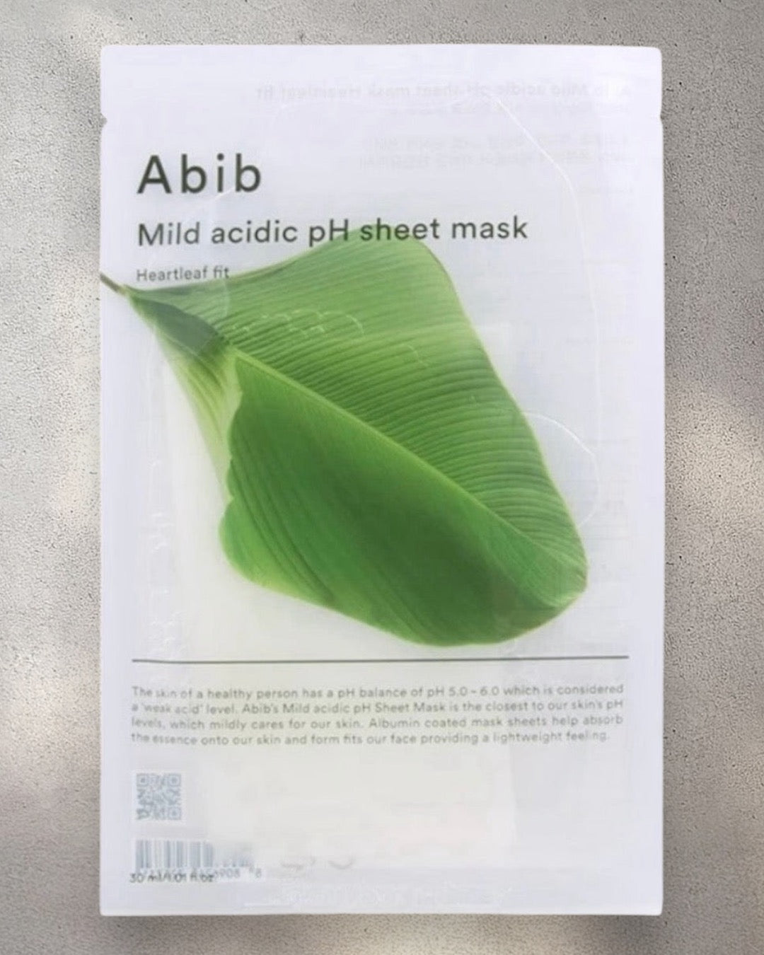 [ Abib ] Mild Acidic pH Sheet Mask Heartleaf Fit 1P