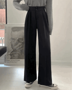 [S,M] High-Waist Banding Slacks