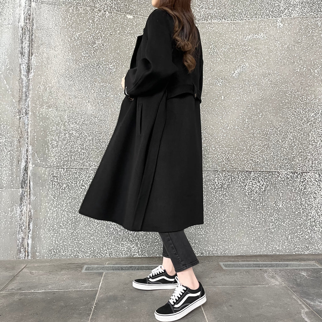 Parisian 100% Wool Trench Coat
