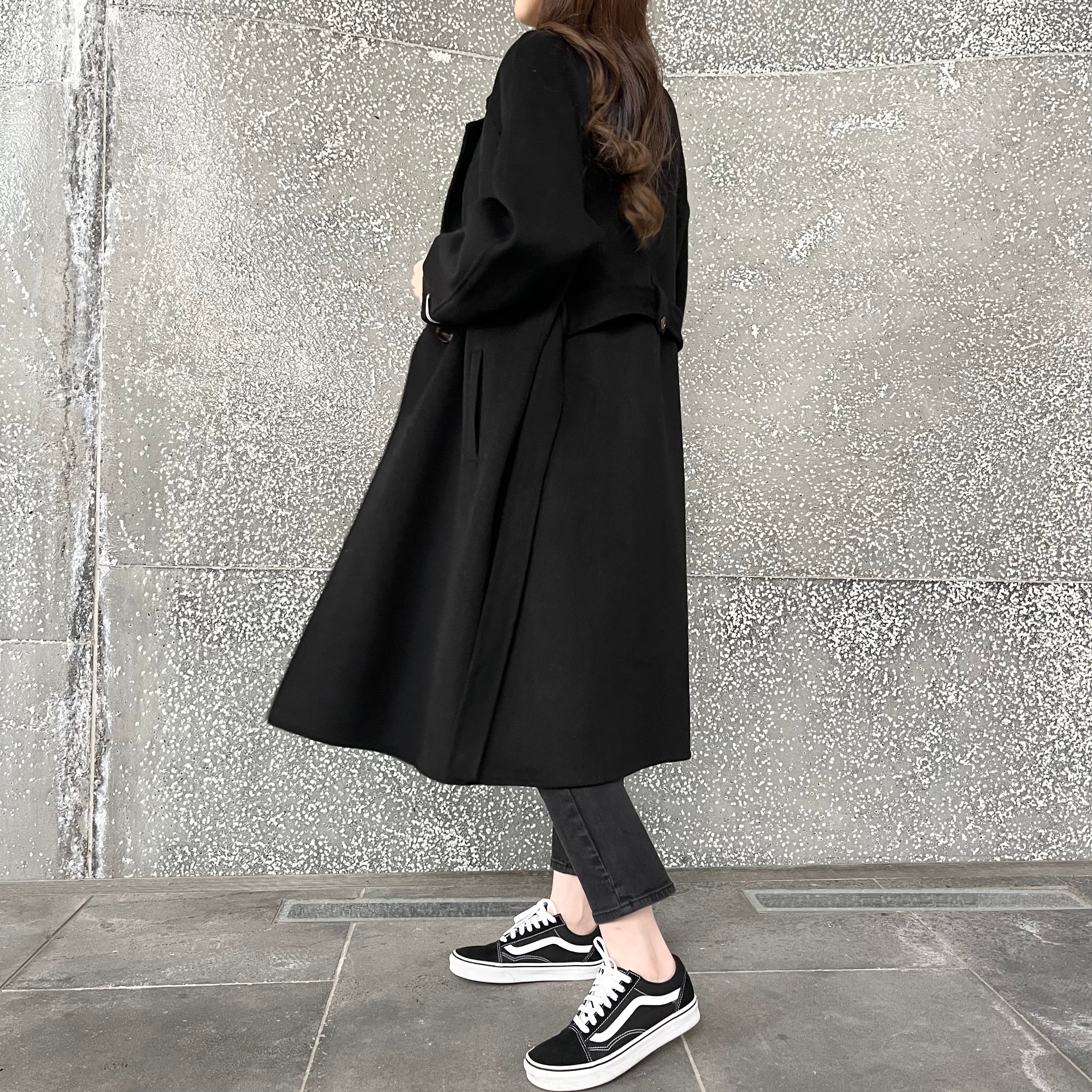 Parisian 100% Wool Trench Coat