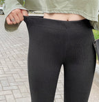 Ribbed Flare Pants