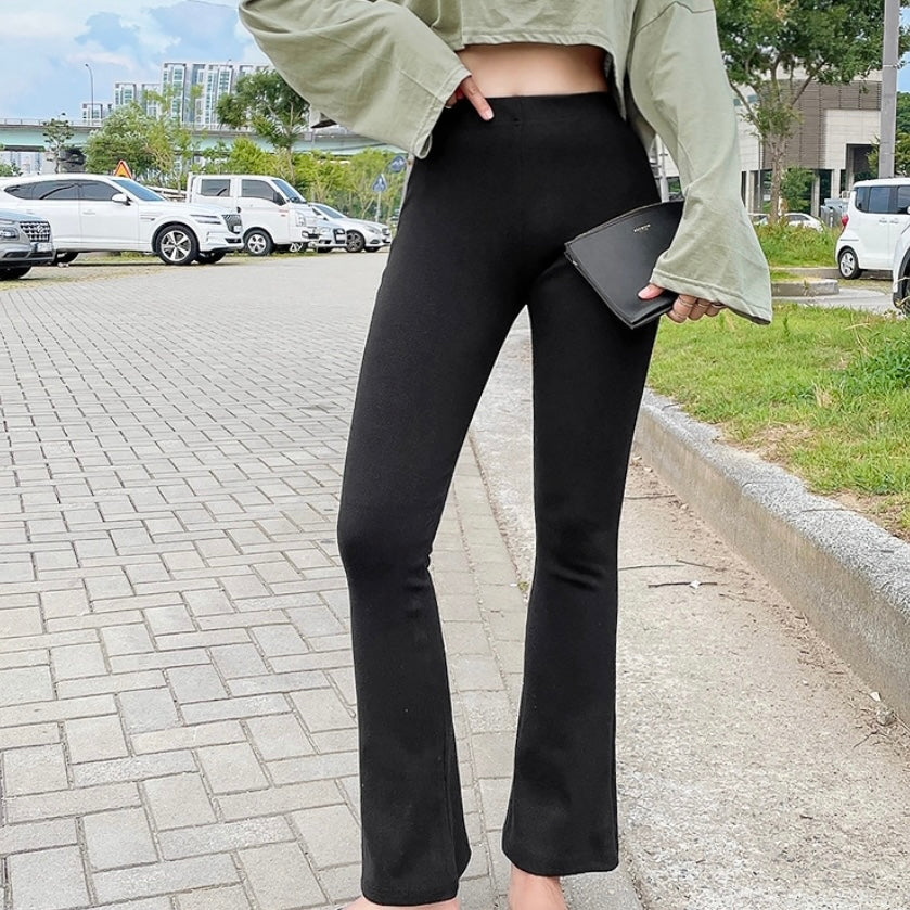 Ribbed Flare Pants
