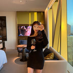 Off-Shoulder Knit Dress