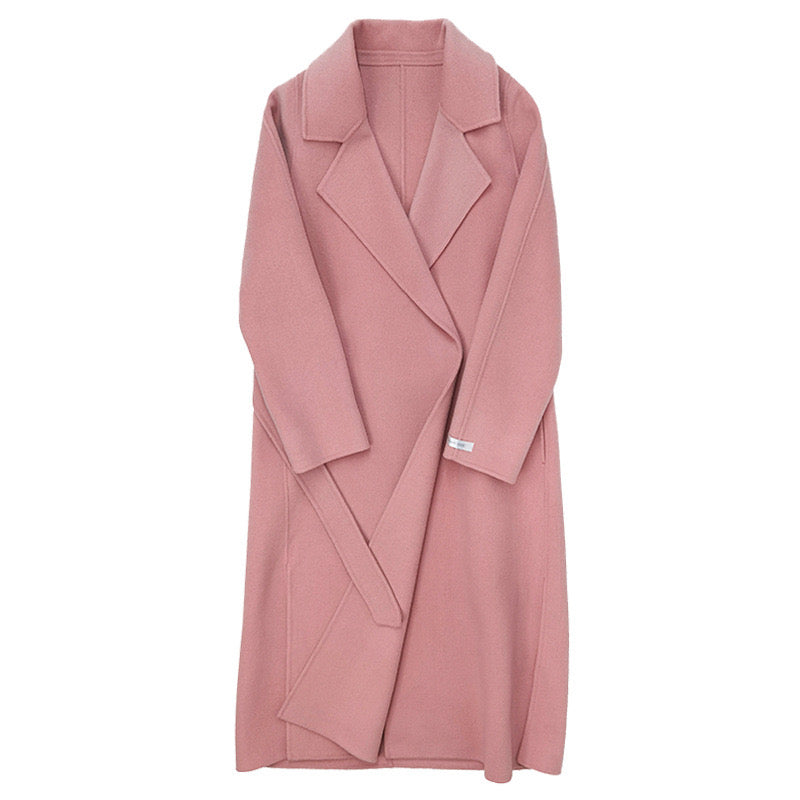 Pink Handmade 100% Wool Coat