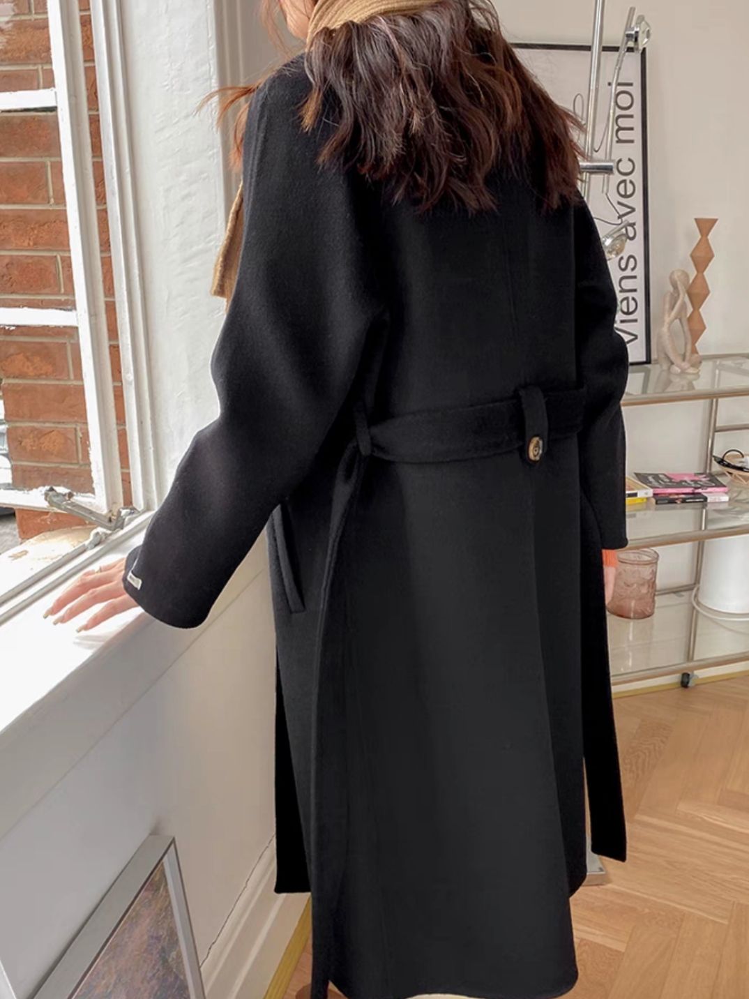 Parisian 100% Wool Trench Coat