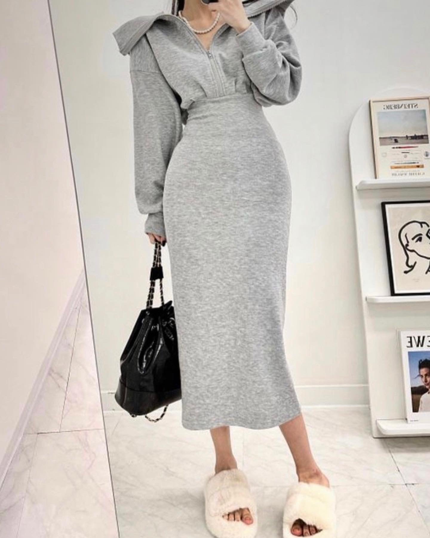 Balmy Zip-up Dress