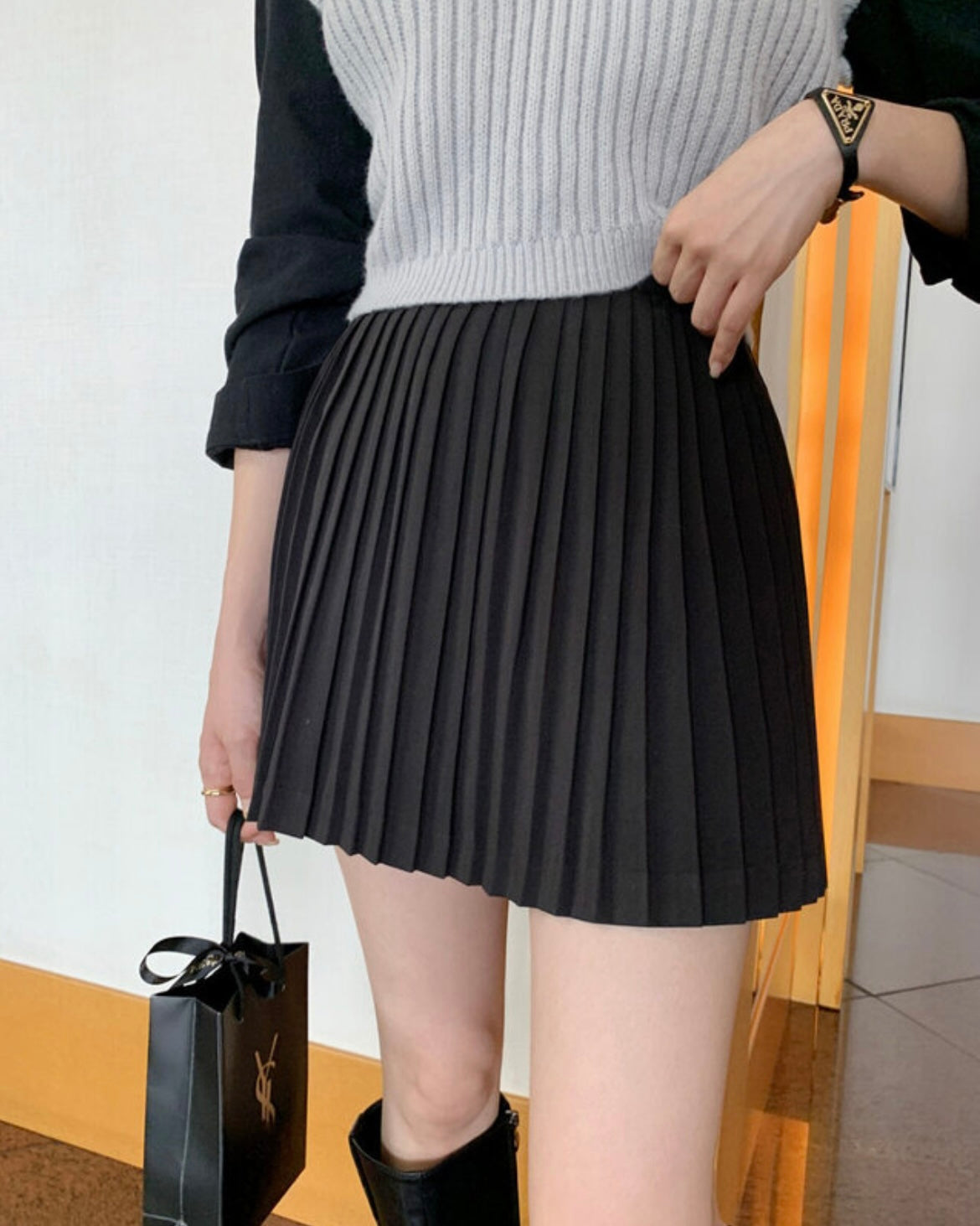 Mini Pleats Skirt