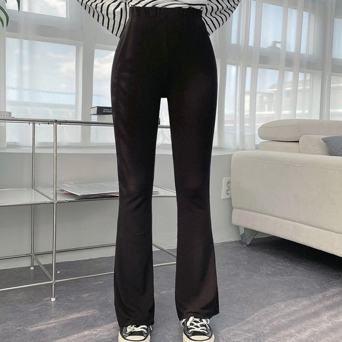 Ribbed Flare Pants