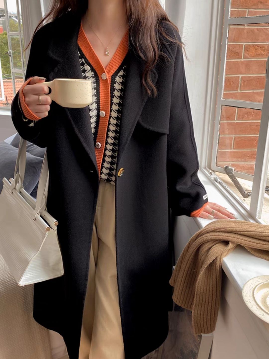 Parisian 100% Wool Trench Coat