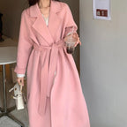Pink Handmade 100% Wool Coat