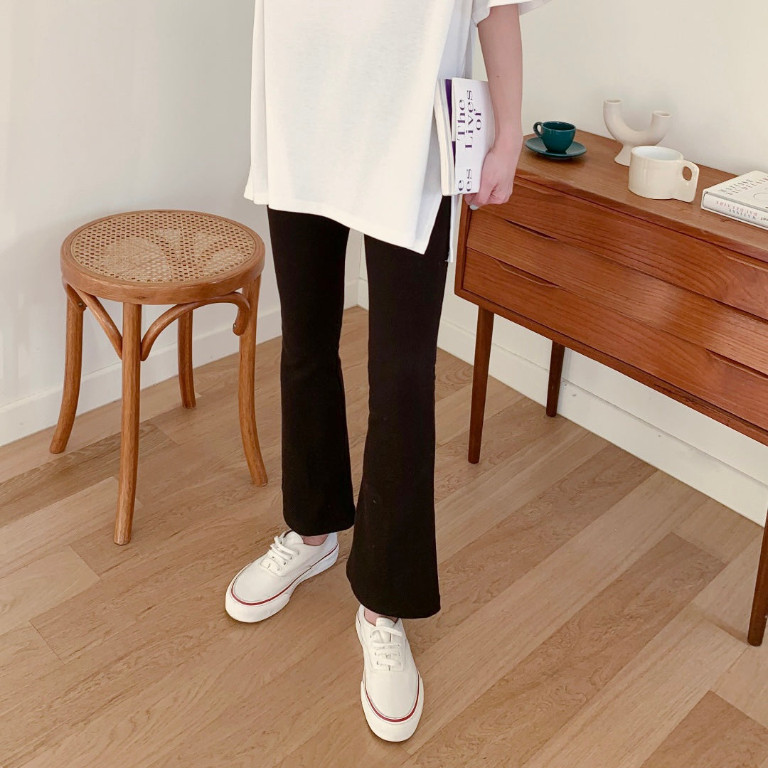 Ribbed Flare Pants
