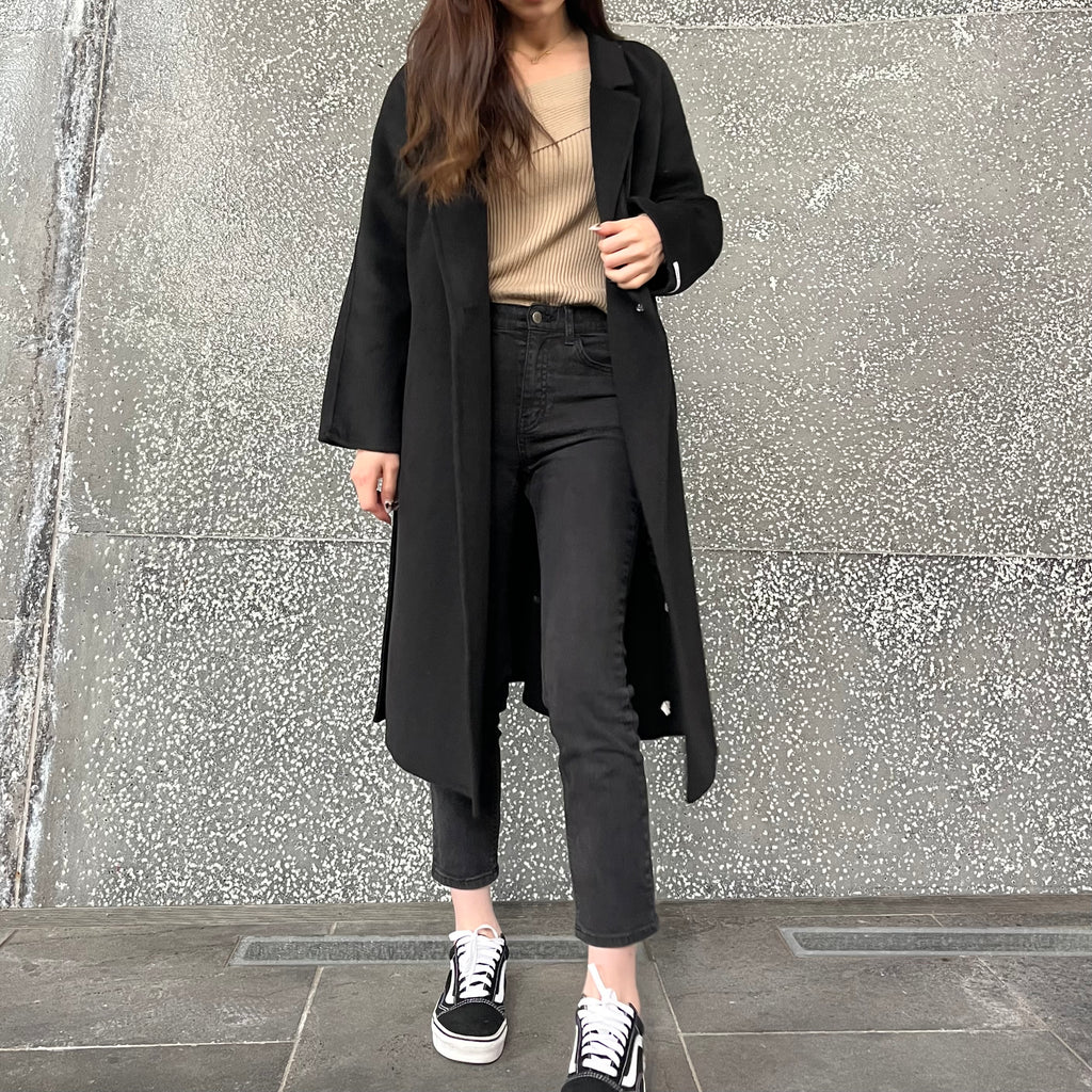Parisian 100% Wool Trench Coat