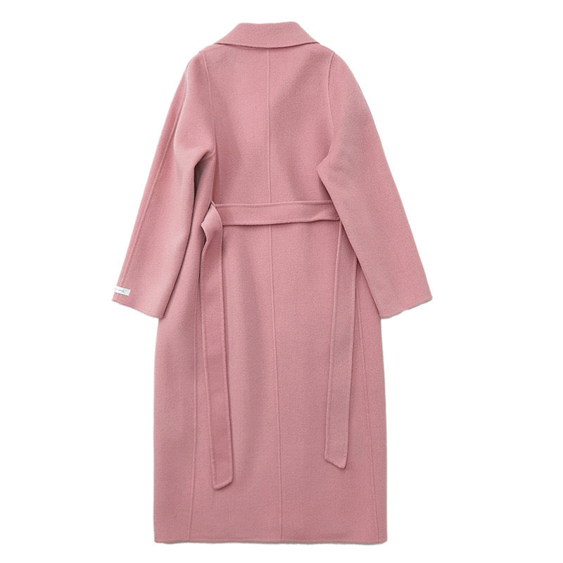Pink Handmade 100% Wool Coat