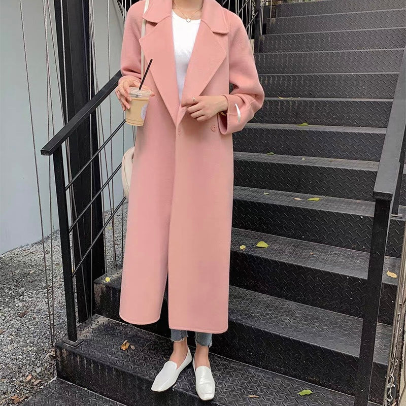 Pink Handmade 100% Wool Coat