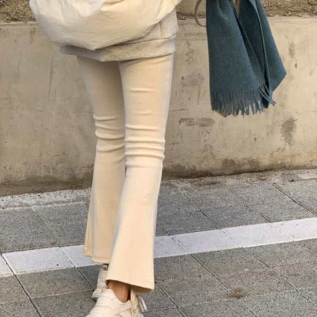 Ribbed Flare Pants