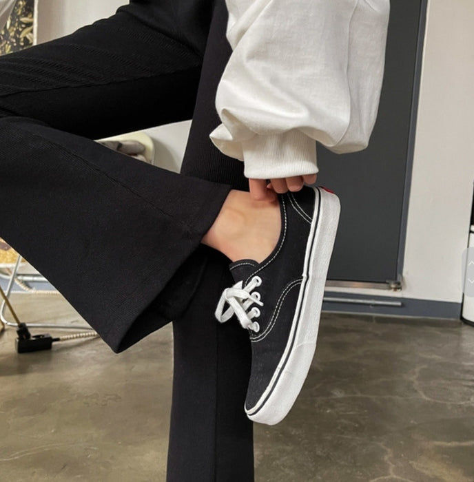 Ribbed Flare Pants