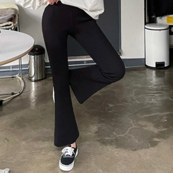 Ribbed Flare Pants
