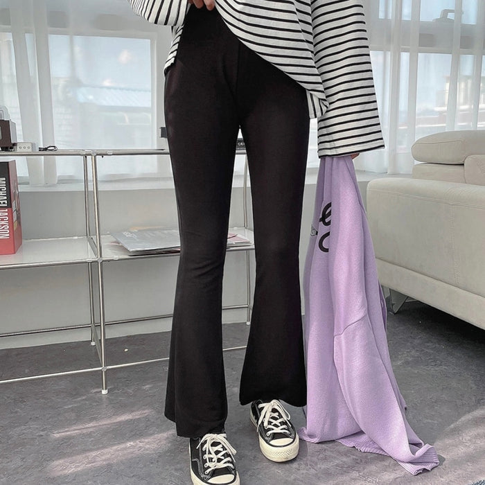 Ribbed Flare Pants