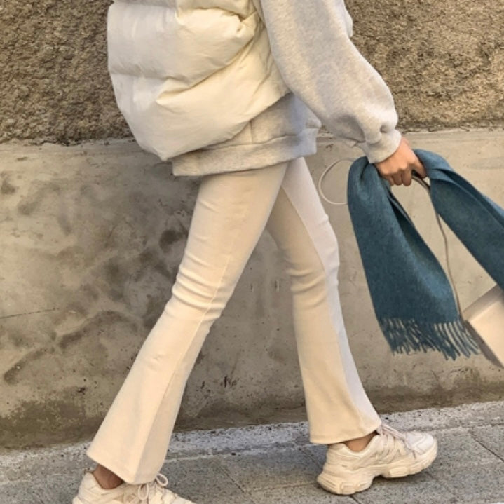 Ribbed Flare Pants