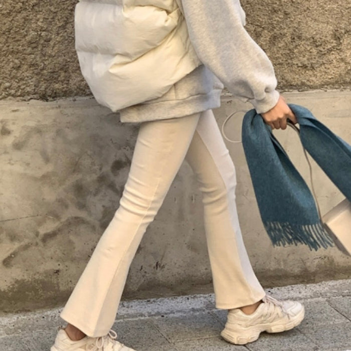 Ribbed Flare Pants