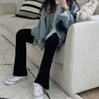 Ribbed Flare Pants