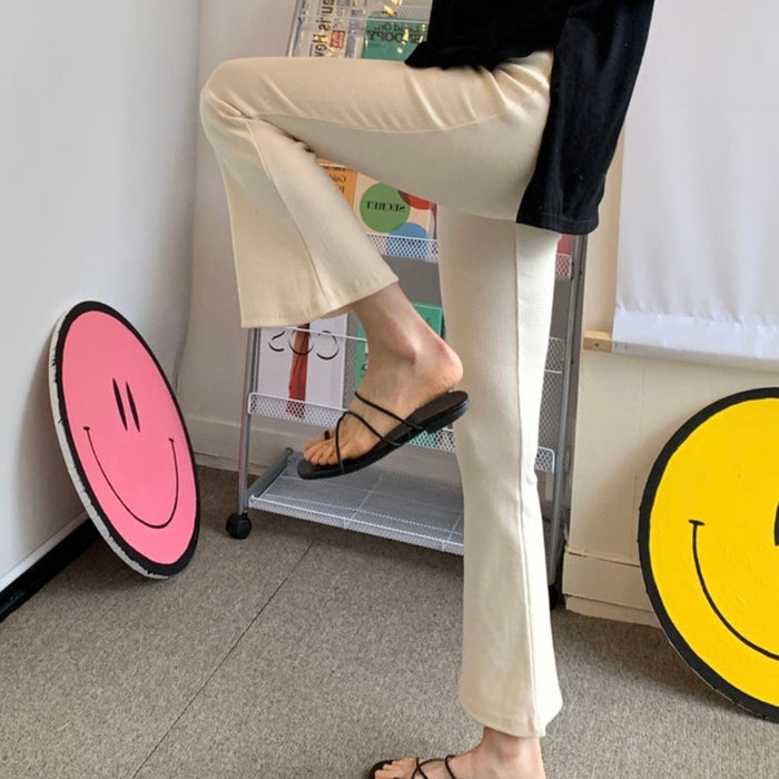 Ribbed Flare Pants