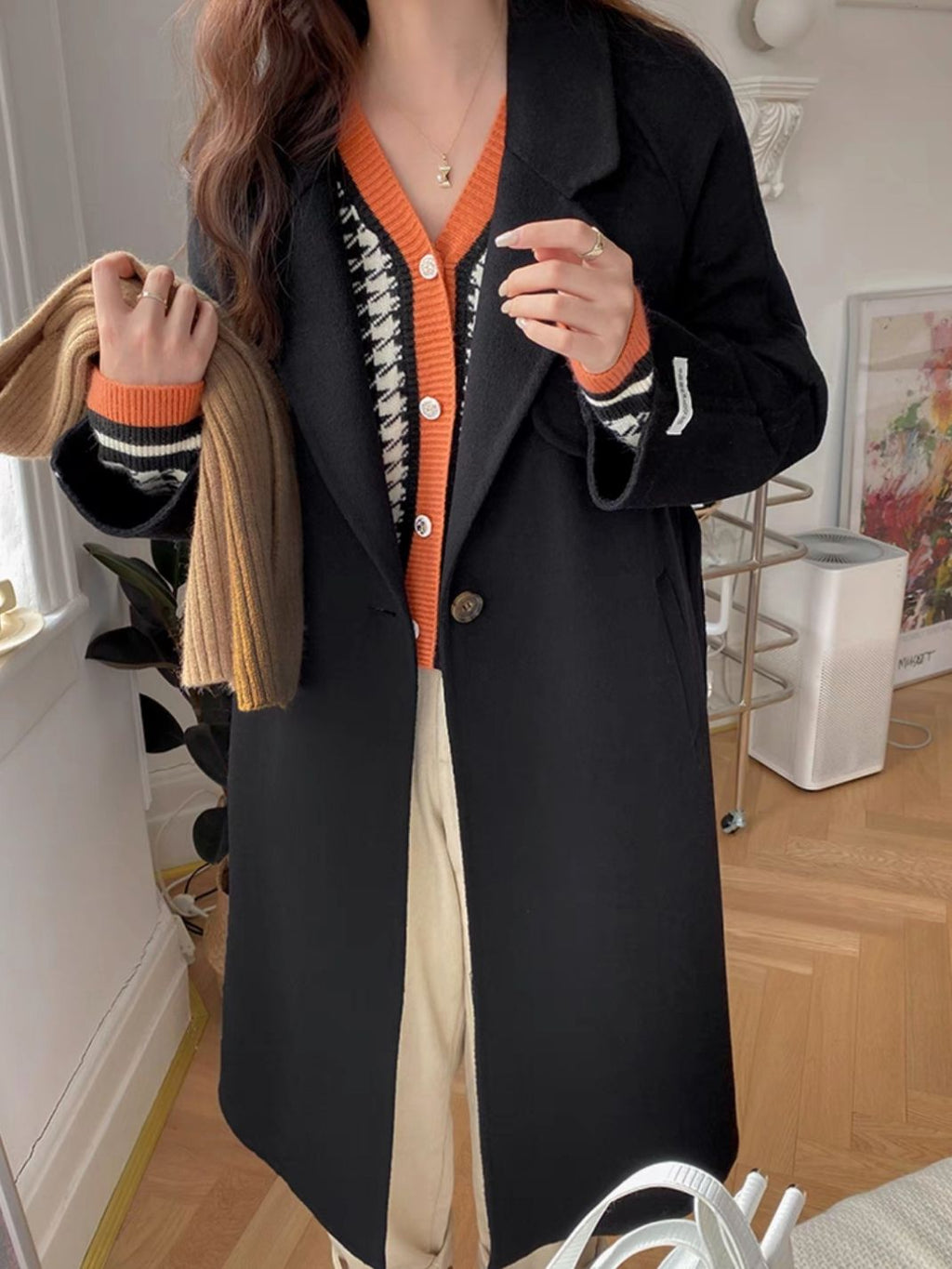 Parisian 100% Wool Trench Coat