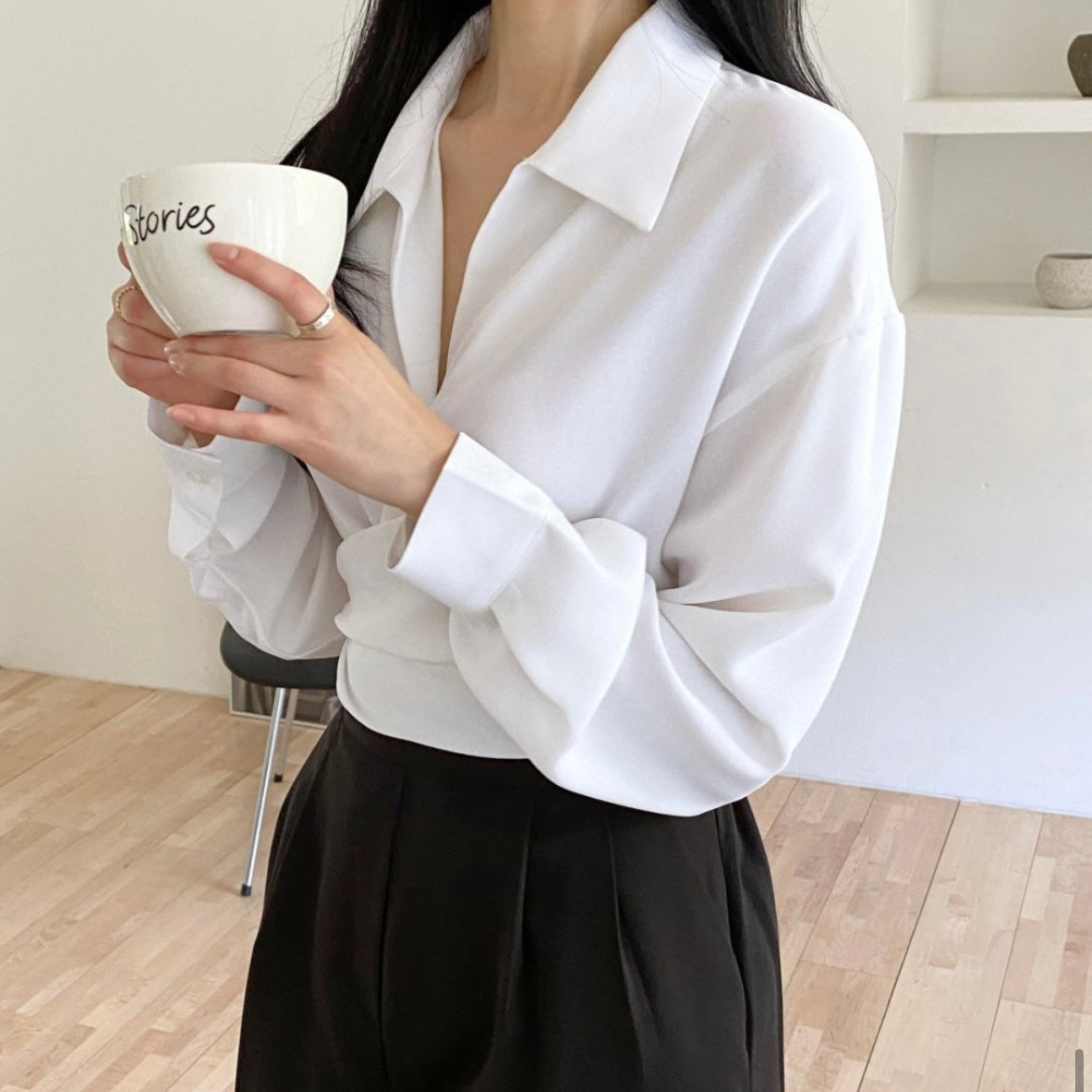 Vivas Back Ribbon Blouse