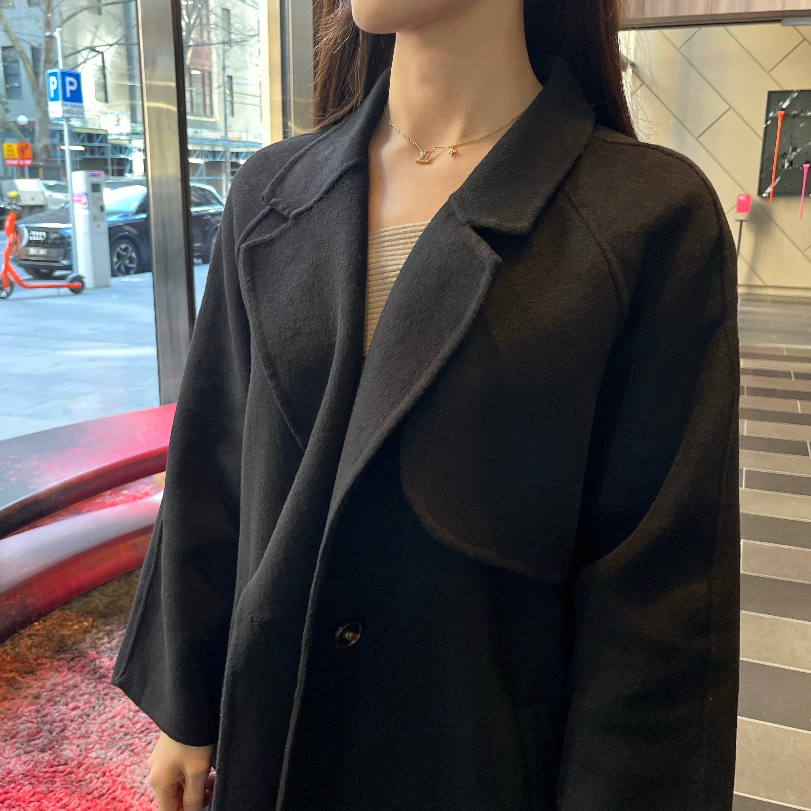 Parisian 100% Wool Trench Coat