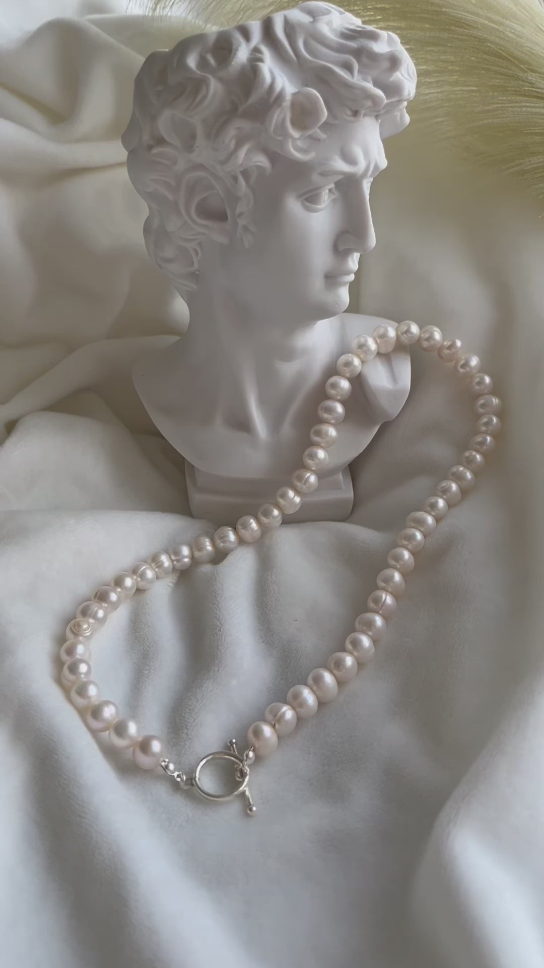 Silver Ugly Freshwater Pearl Necklace
